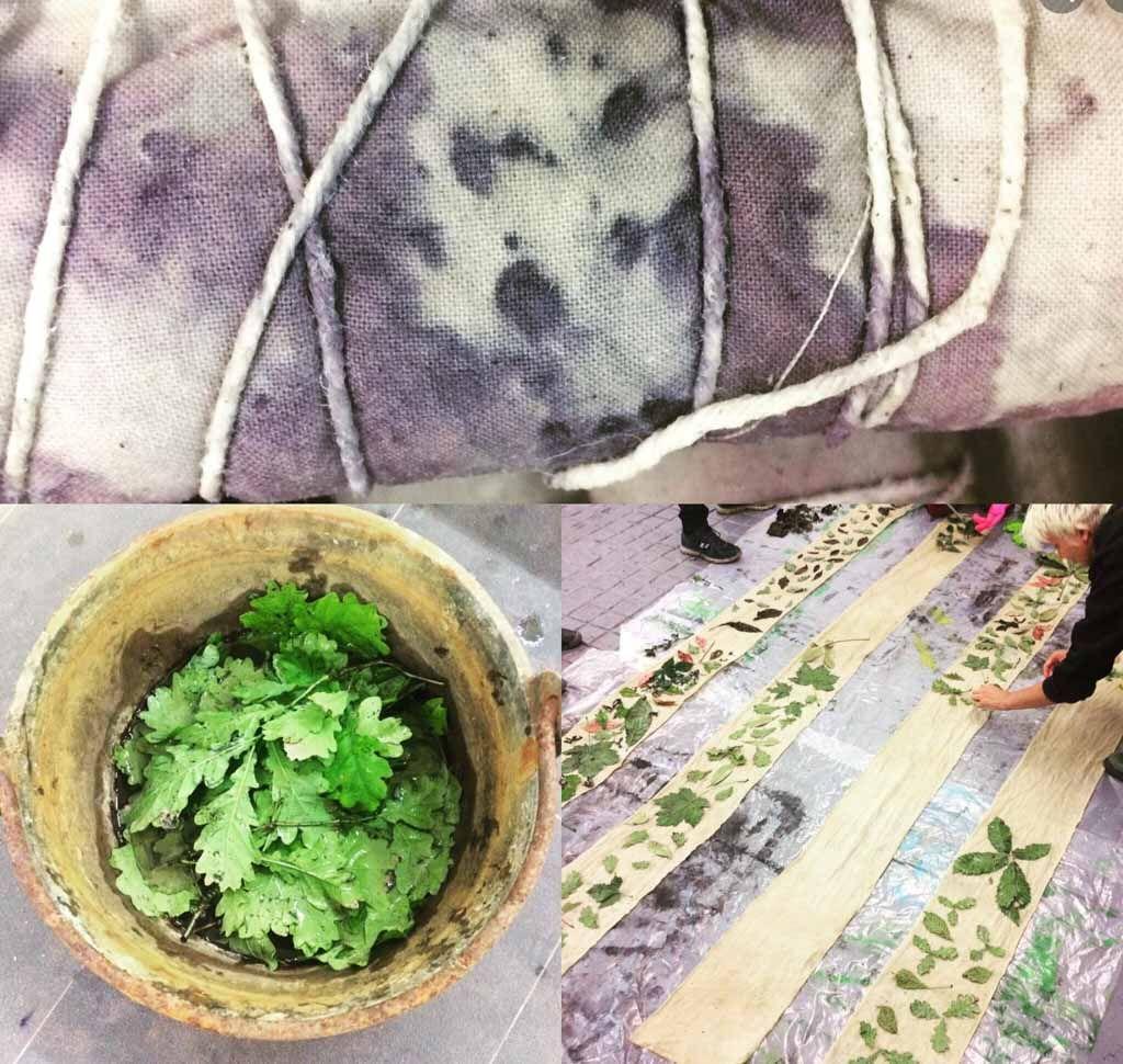 Natural dye garden/curtain