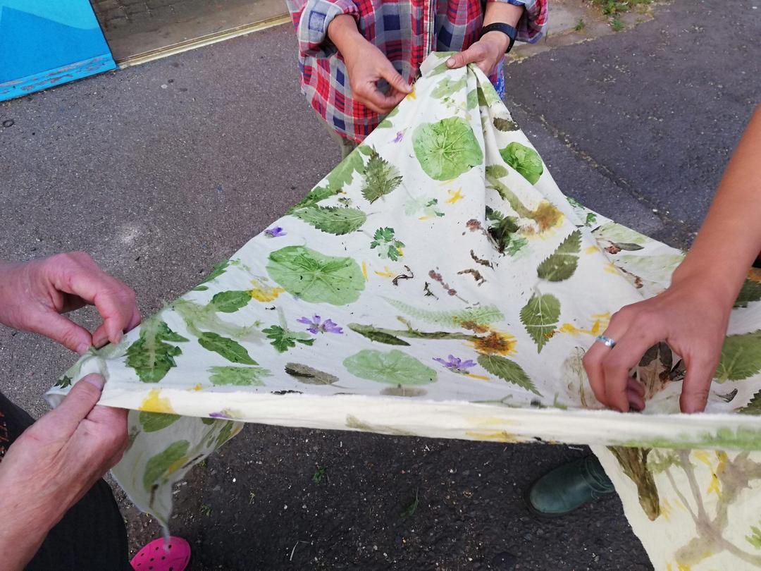 Natural dye garden/curtain